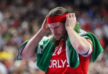 Mikkel Hansen under håndbold EM 2024 i kampen overfor Frankrig, hvor Danmark desværre fik sølv.