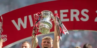 Rasmus Højlund & Manchester United fejrer deres FA Cup 2024 sejr overfor City.